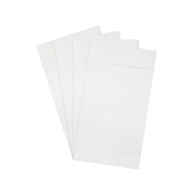 JAM Paper #16 Currency Envelope, 5 7/8" x 12", White, 1000/Carton (416211891B)