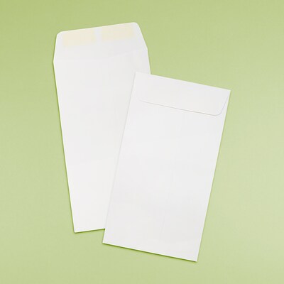 JAM Paper #16 Currency Envelope, 5 7/8" x 12", White, 1000/Carton (416211891B)