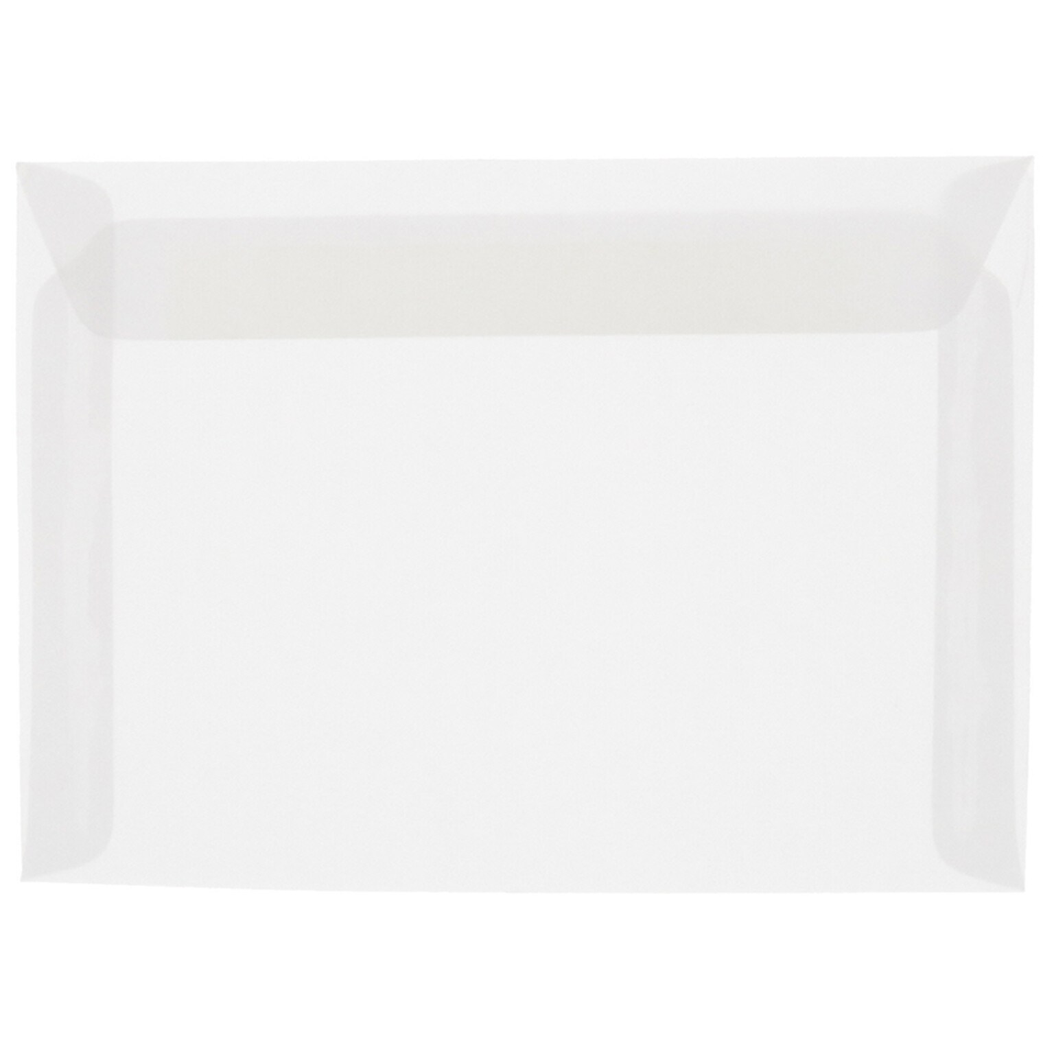 JAM Paper® 10 x 13 Booklet Envelopes, Clear Translucent Vellum, 10/pack (900840420D)