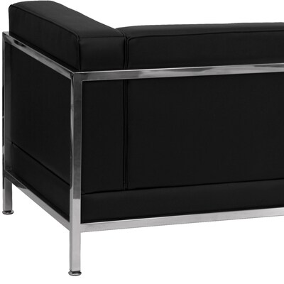 Flash Furniture HERCULES Imagination Series 79" LeatherSoft Sofa with Encasing Frame, Black (ZBIMAGSOFA)