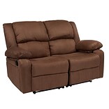 Flash Furniture Harmony Series 56W Microfiber Loveseat, Chocolate Brown (BT70597LSBNMIC)