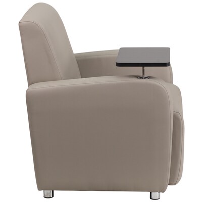 Flash Furniture Leather Guest Chair, Gray (BT8217TN)