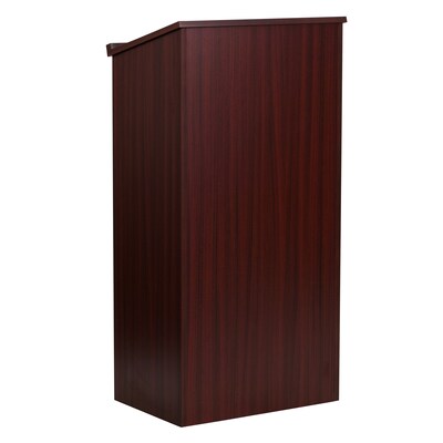 Flash Furniture 45.75H" Floor Lectern, Mahogany (MT-M8830-LECT-MAH-GG)