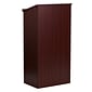 Flash Furniture 45.75H" Floor Lectern, Mahogany (MT-M8830-LECT-MAH-GG)