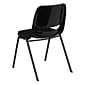 Flash Furniture HERCULES Plastic Shell Stack Chair, Black (RUTEO101PADGG)