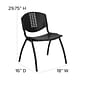 Flash Furniture HERCULES Plastic Office Chair, Black (RUT-NF01A-BK-GG)