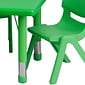 Flash Furniture Rectangle Activity Table, Green (YCX13RECTBLGNE)