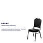 Flash Furniture HERCULES Series Vinyl Banquet Stacking Chair, Black/Silver Vein Frame, 4 Pack (4FDC01SVBKVY)