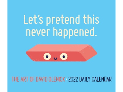 2022 Willow Creek The Art of David Olenick 5.43 x 6.18 Daily Desk Calendar (20654)