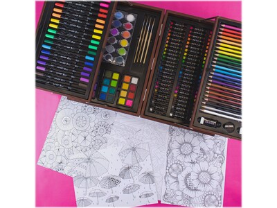 Art 101 Deluxe Art and Doodle Art Set, Assorted Colors, 168 Pieces (53168)