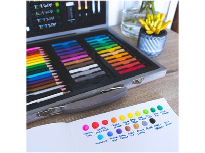 Art 101 Drawing, Skeetching, and Doodling Art Set, Assorted Colors, 111 Pieces (55111)