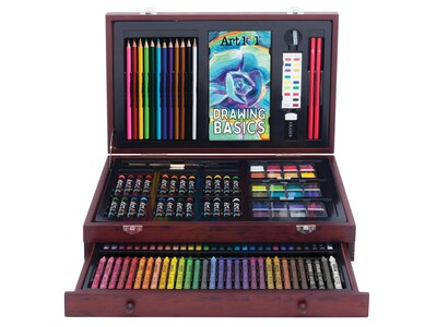 Art 101 Doodle and Draw Art Set, Assorted Colors, 136 Pieces (53136)