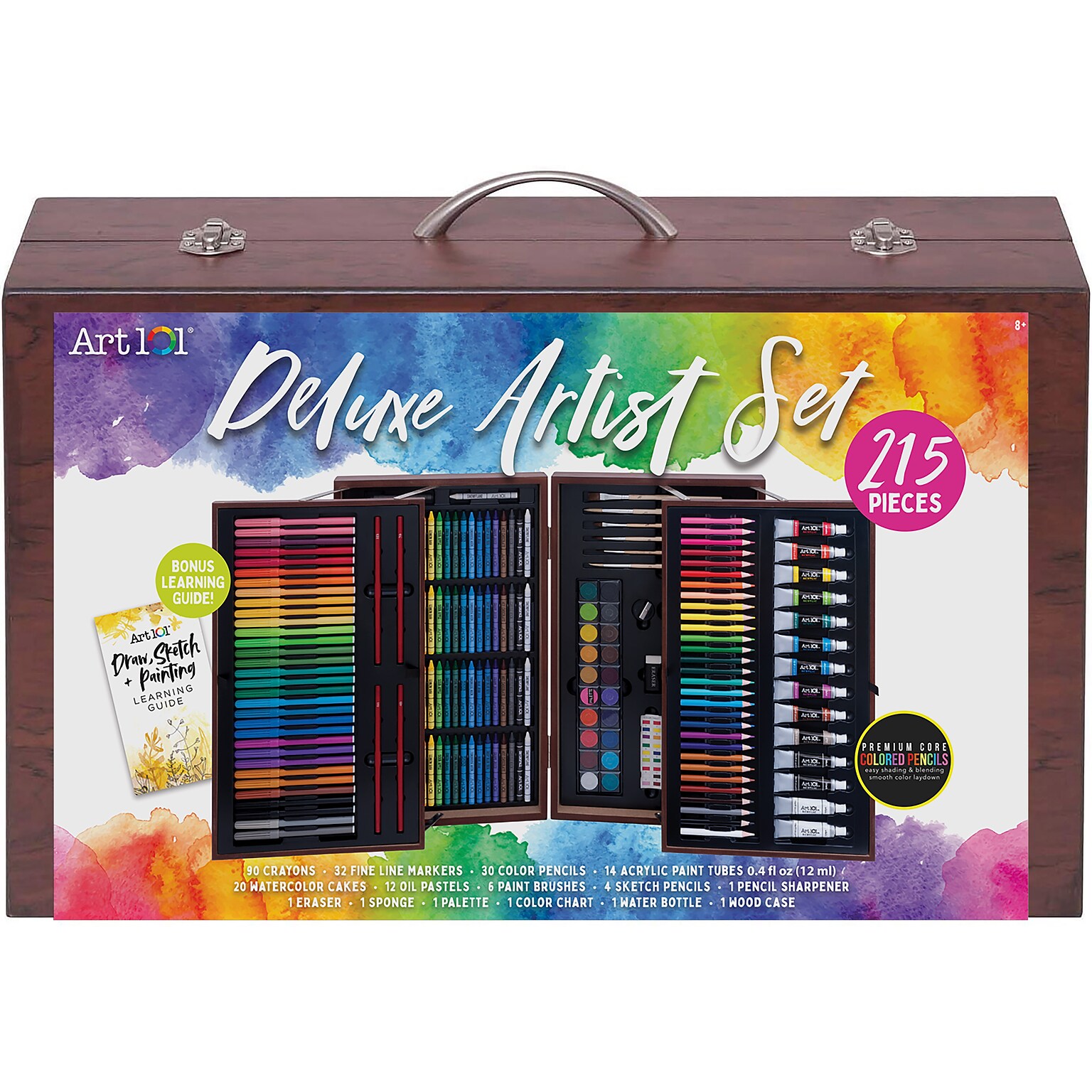 Art 101 Deluxe Art Set, Assorted Colors, 215 Pieces (53215)