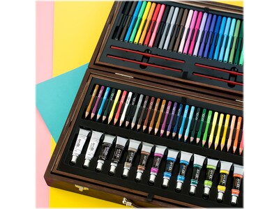 Art 101 Deluxe Art Set, Assorted Colors, 215 Pieces (53215)