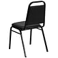 Flash Furniture HERCULES Series Vinyl Banquet Stacking Chair, Black, 4 Pack (4FDBHF2BKVYL)