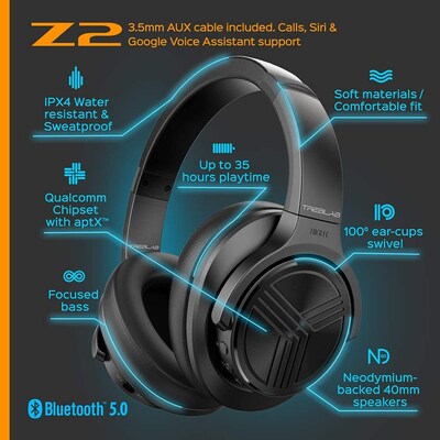 Treblab Z2 Wireless Headphones