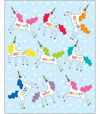 Schoolgirl Style Hello Sunshine, Unicorns Motivational Stickers, 54 Stickers (168269)