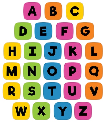 Carson Dellosa Education Edu-Clings, Alphabet Manipulative, 26 Pieces (146042)