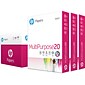 HP 8.5" x 11" Multipurpose Paper, 20 lbs., 96 Brightness, 500 Sheets/Ream, 3 Reams/Carton (112530)