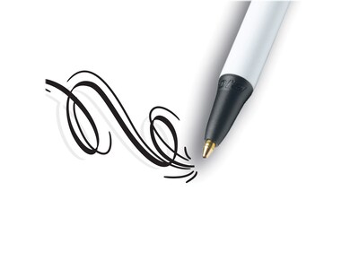 BIC Clic Stic Retractable Ballpoint Pen, Medium Point, Black Ink, 12/Case (CSM11-BLK)