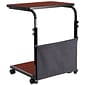 Flash Furniture Charger 24"W Rectangular Adjustable Standing Computer Desk, Mahogany (MT62881)