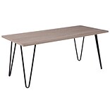 Flash Furniture Oak Park Collection Coffee Table, Driftwood (NANJH1701)