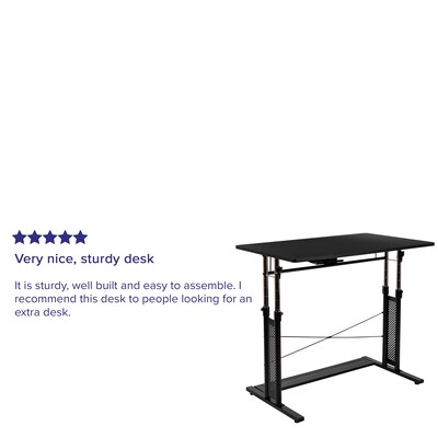 Flash Furniture 39" Table Desk, Black (NAN-JN-21908-GG)