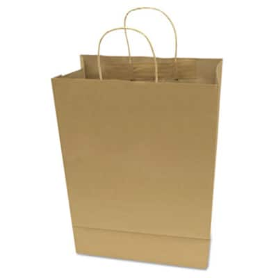 Premium Shopping Bag, 10 x 4.5 x 13, Brown Kraft, 50/Box