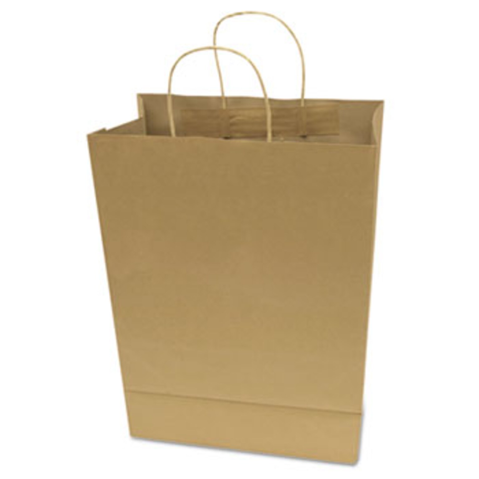 Premium Shopping Bag, 12 x 6.5 x 17, Brown Kraft, 50/Box