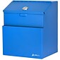 AdirOffice Locking Steel Suggestion Box, Blue (631-01-BLU)