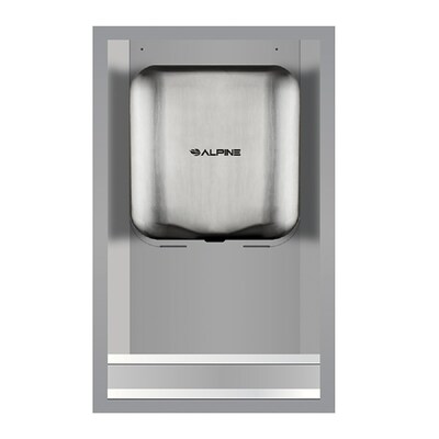 Alpine Industries Hemlock 400-RECESS Hand Dryer Wall Recess Kit, Silver (400-RECESS)