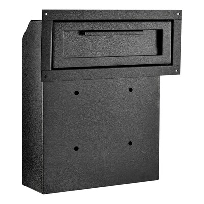 AdirOffice Black Through-The-Door Safe Locking Drop Box (631-06-BLK)