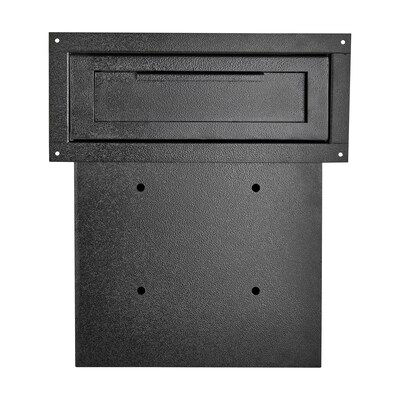 AdirOffice Black Through-The-Door Safe Locking Drop Box (631-06-BLK)