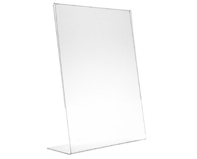 AdirOffice Sign Holder, 8.5 x 11, Clear Acrylic, 24/Pack (639-8511-24)