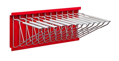 AdirOffice Steel Hanging Wall File, For Blueprint & Large-Format Files, Red (617-RED)