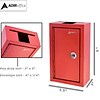 AdirOffice Large Key Drop Box Red (631-12-RED)