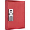 AdirOffice 60-Key Digital Key Cabinet, Red (680-60-RED)