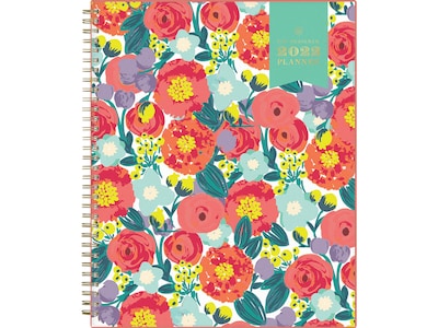 2022 Blue Sky Day Designer Floral Sketch 8.5 x 11 Weekly & Monthly Planner, Multicolor (137360)