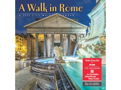 2022 Willow Creek A Walk in Rome 12 x 12 Monthly Wall Calendar (16480)