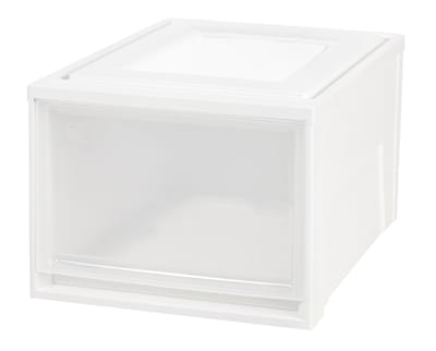 IRIS® Deep Box Chest Drawer, White, 3 Pack (591088)