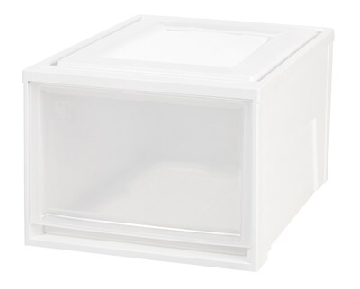 IRIS® Deep Box Chest Drawer, White, 3 Pack (591088)