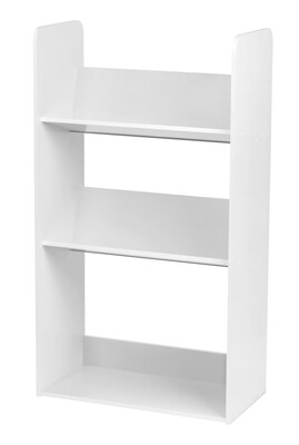 IRIS® 3-Tier Tilted Shelf Book Rack, White (596102)