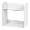 IRIS® 2-Tier Tilted Shelf Book Rack, White (596092)