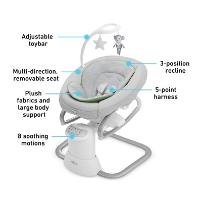 Graco Soothe My Way Swing with Removable Rocker, Madden (2137842)