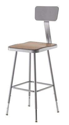 National Public Seating 33 Task Stool, Gray, 2/Pack (6324HB2)