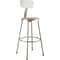 NPS 6200 Series Armless Wood 30 Inch Stool with Backrest,  Gray (6230B)