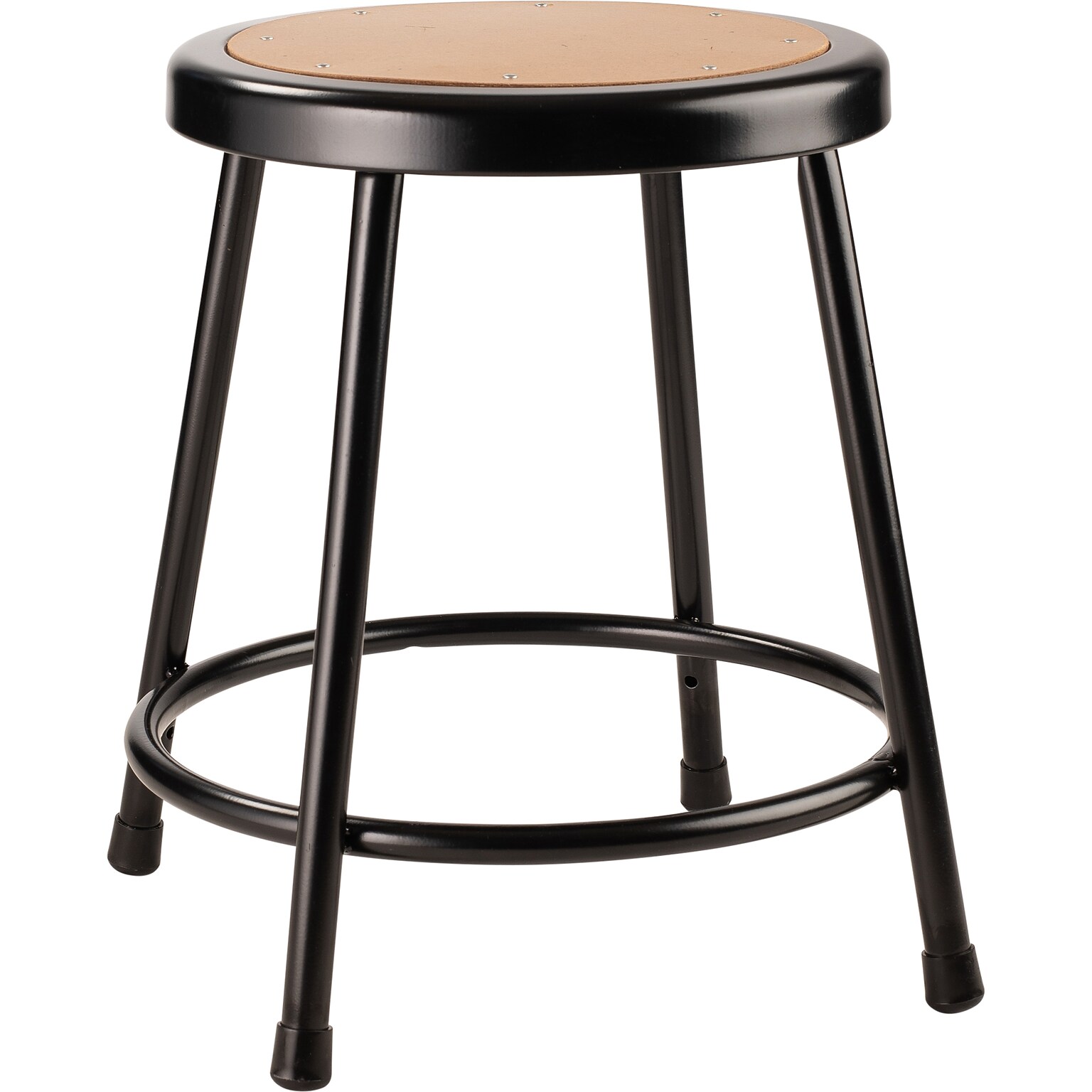 NPS 6200 Series Armless Wood 18 Inch Stool, Black (6218-10)