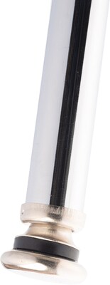 NPS 6200 Series Armless Wood Height Adjustable 24 Inch Stool, Black (6224H-10)