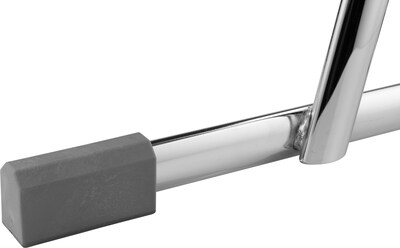 NPS 6600 Series Armless Blow-Molded Plastic 24" Ergonomic Z Stool, Steel, Black (6624)