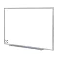 Ghent Hygienic Porcelain Dry-Erase Whiteboard, Anodized Aluminum Frame, 4 x 8 (M4-48-4)